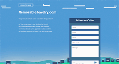 Desktop Screenshot of memorablejewelry.com
